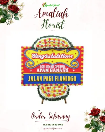 Bunga Papan Congratulation di Kucur